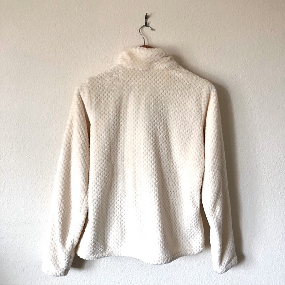 *NWT* COLUMBIA Cream Sherpa Fleece Quarter-Zip Sweater – Women's S - Picture 2 of 11